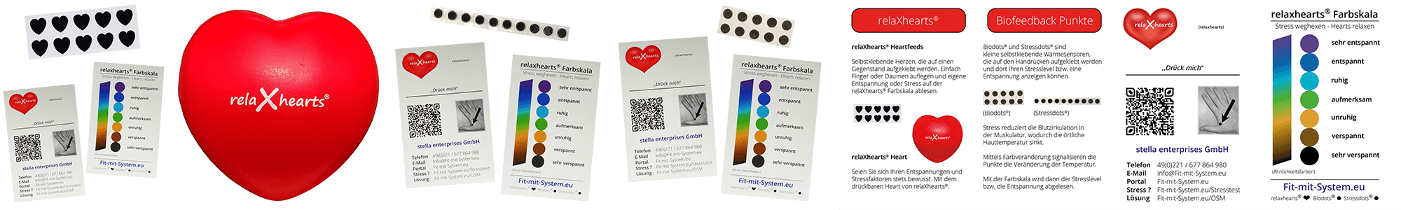 Biodot® und relaXhearts® Sortiment